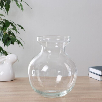 Ваза Анфиса H=24,5см х 18см прозрачная