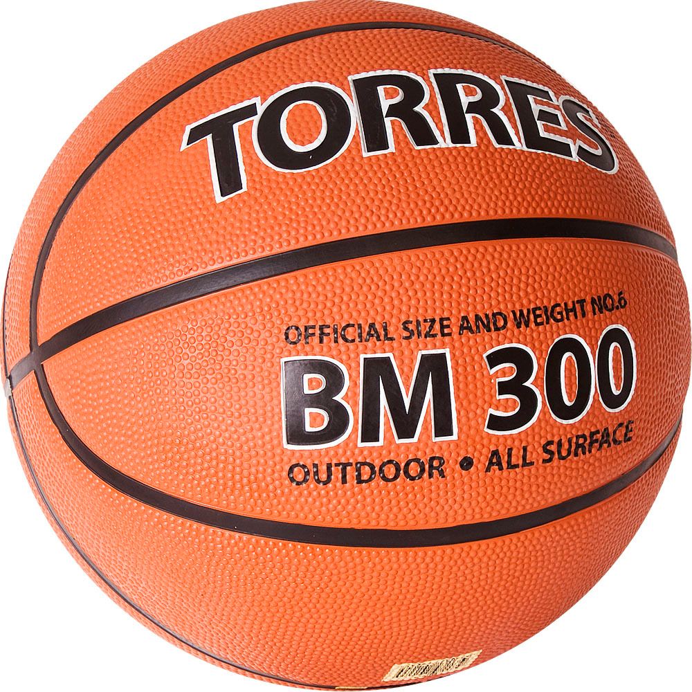 Мяч баскетбольный TORRES BM300 B02016, размер 6