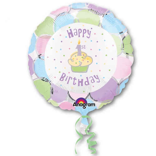 Шар фольгированный Круг "HB Маффин" 18" с гелием