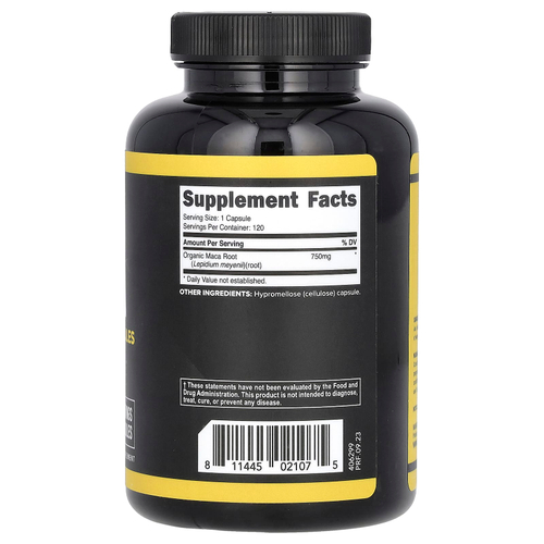 Primaforce, корень маки, 750 мг, 120 капсул