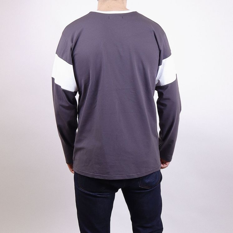 Лонгслив ANTEATER LOGO, серый/белый