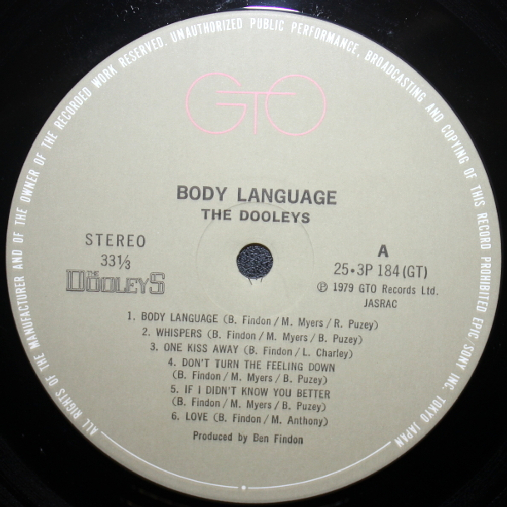 The Dooleys / Body Language (LP)