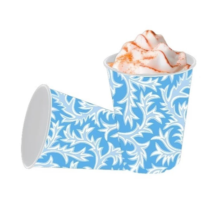 Стакан бумажный 1сл 300 (430) мл d=90 мм для горячего Морозные узоры