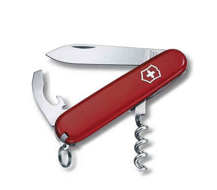 Нож Victorinox Waiter, 84 мм, 9 функций, красный