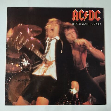Винтажная виниловая пластинка LP AC DC If You Want Blood You've Got It (France 1978)