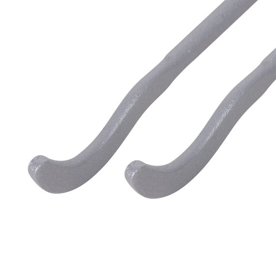 Комплект плоских кронштейнов с дюбелями 7,2х170мм, серебристые — (3)