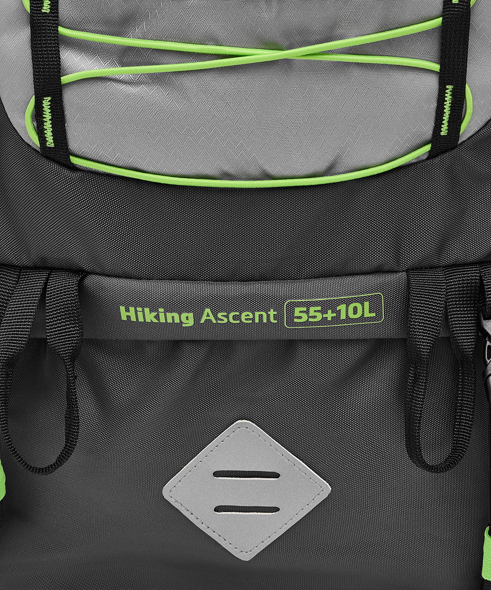 Рюкзак Hiking Ascent, серый, 55+10 л