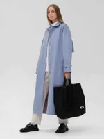 Плащ FOS Длинный Женский Голубой