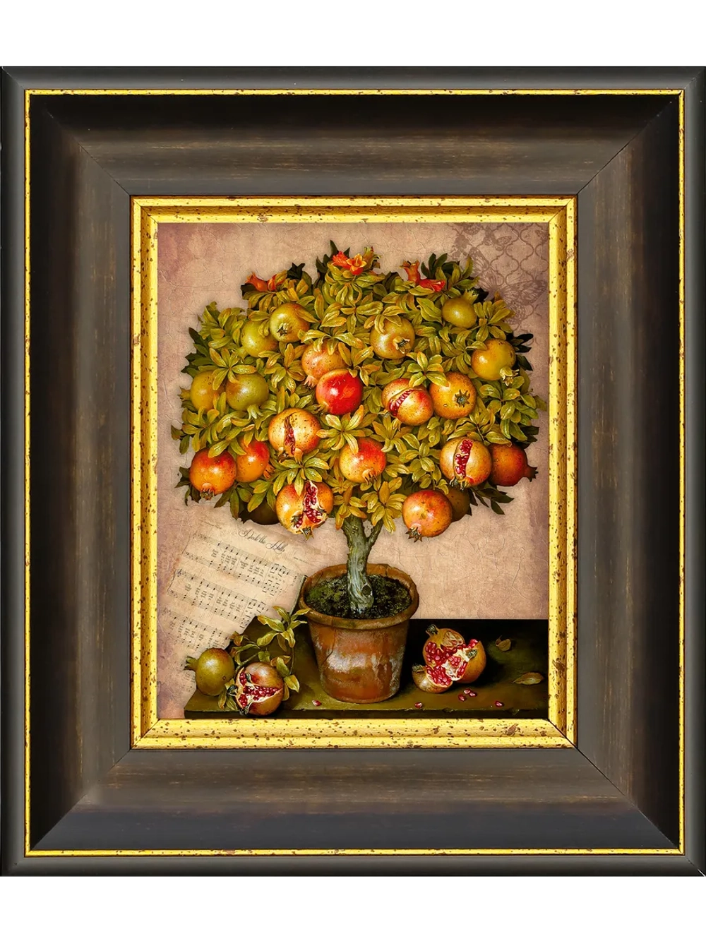 Картина настенная интерьерная в багетной раме 20*23 см