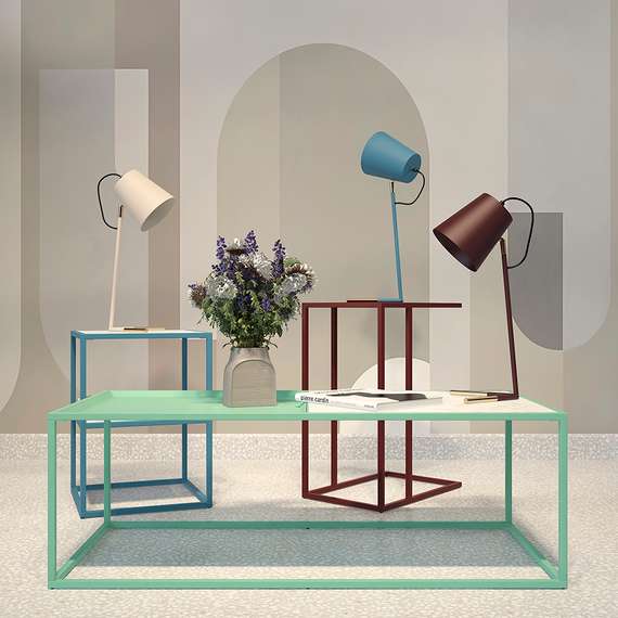 Столик приставной Mayen, 38х38 см, бирюзовый