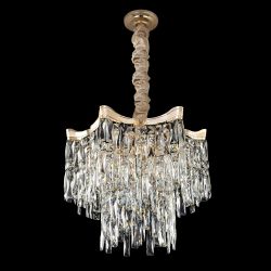 Citilux Моника CL308252 Люстра хрустальная подвесная Золото