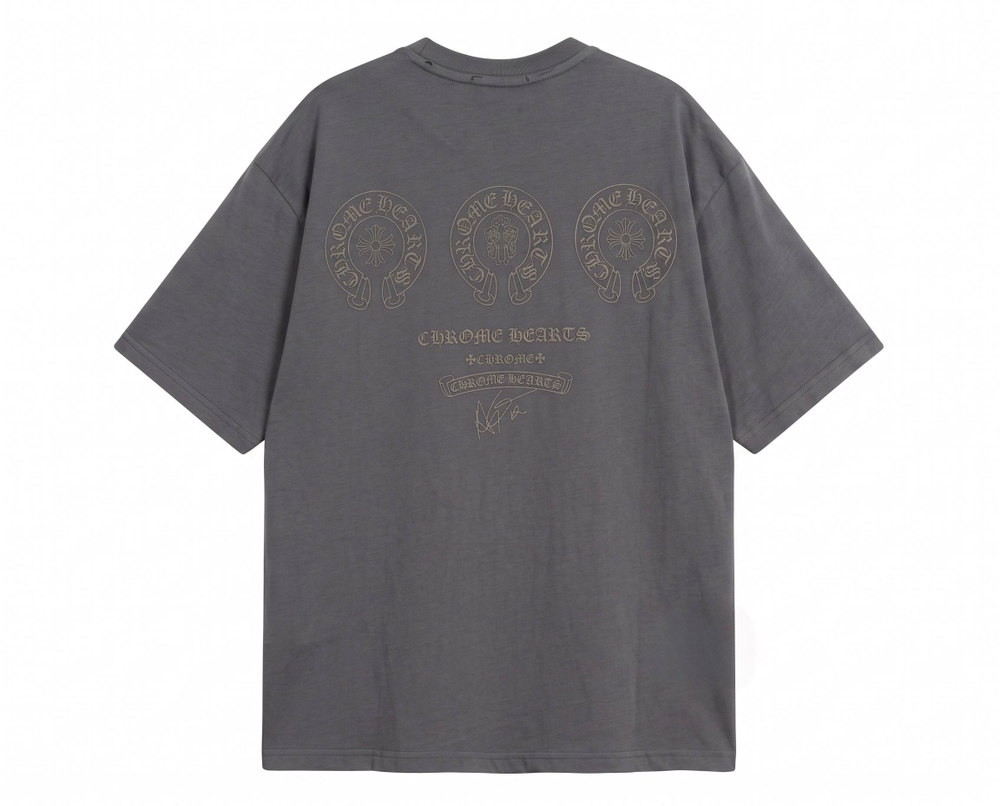 Футболка Chrome Hearts Signature (Grey)