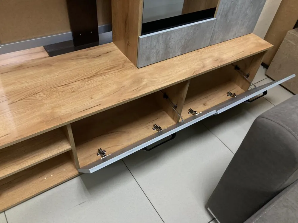 Центральная секция Трамп ЦС-05 крафт/бетон