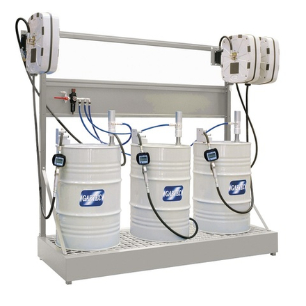 Комплект с автоматической системой управления  на 3 продукта для 3-х 200 л бочек, GARTEC (Италия)