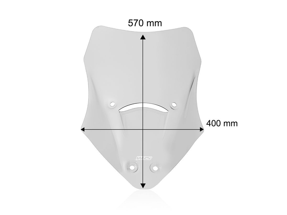 DU035F WRS CAPONORD SMOKE WINDSCREEN (MTS V2)