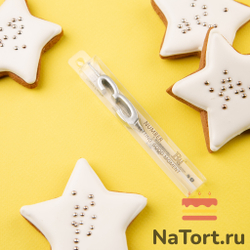 Свеча для торта мини, цифра 3 (серебро, 4,5 см)