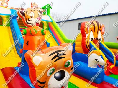 Коммерческий батут "Тигриная страна 2" 10*6*5 м