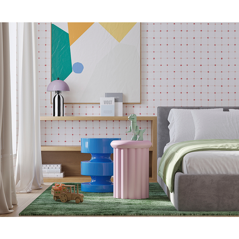 Столик приставной vivlend, D34 см, сиреневый