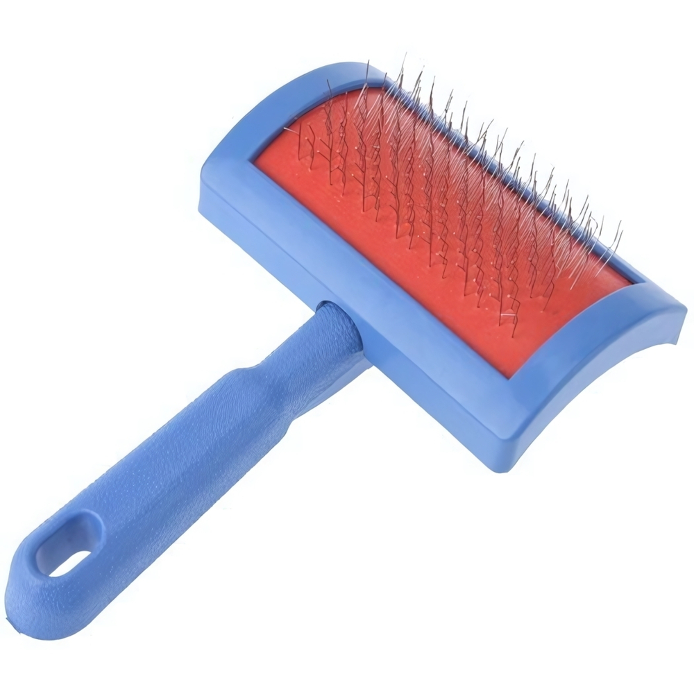 Расческа-пуходерка для кошек и собак «Пушок» 12см цвет синий Ultramarine✦