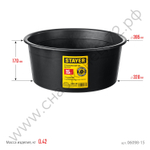 STAYER STRONG 15 л, Круглый строительный таз, MASTER (06098-15)