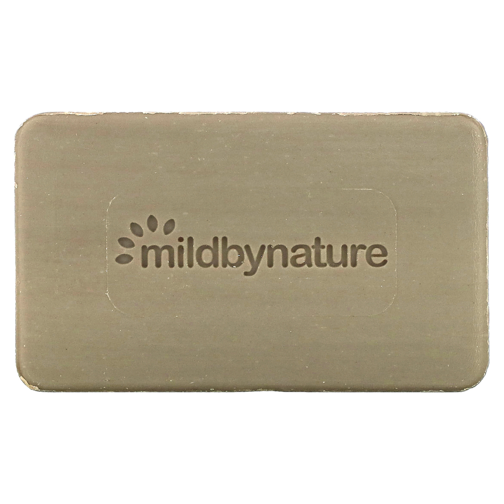 Mild By Nature, очищающее кусковое мыло с глиной, с ароматом эвкалипта и перечной мяты, с ископаемой глиной, 141 г (5 унций)