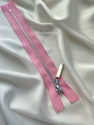 Молния розовая серебро