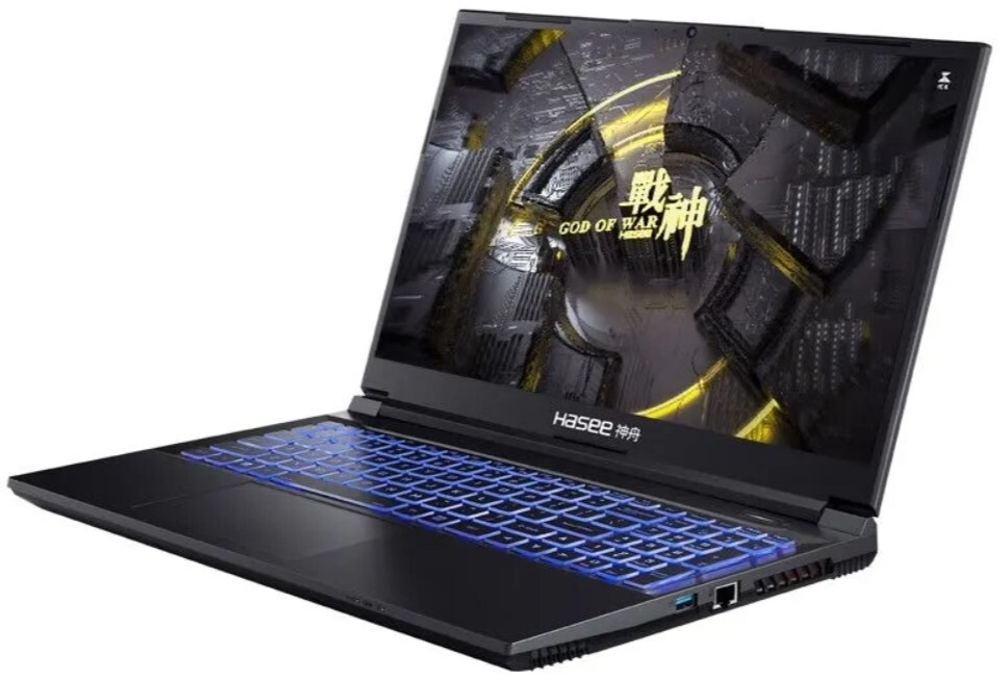 Ноутбук  Hasee Z7D6 FHD 15.6 ", Core i7, 16 Гб RAM, 512 Гб SSD, GeForce RTX 4050, Черный