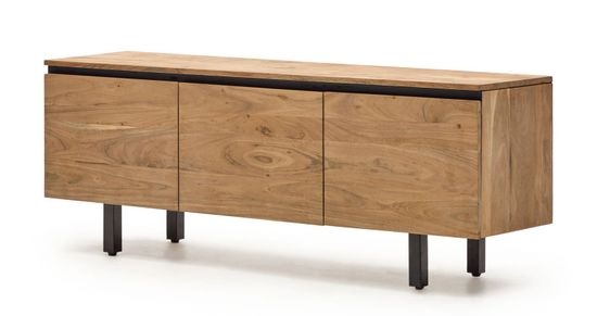 Uxue Тумба под ТВ из массива акации в натуральной отделке 150 x 58 см цвет натуральный