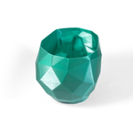 Череп-Ваза для конфет/карандашей, полигональная, 3D печать, зелёная