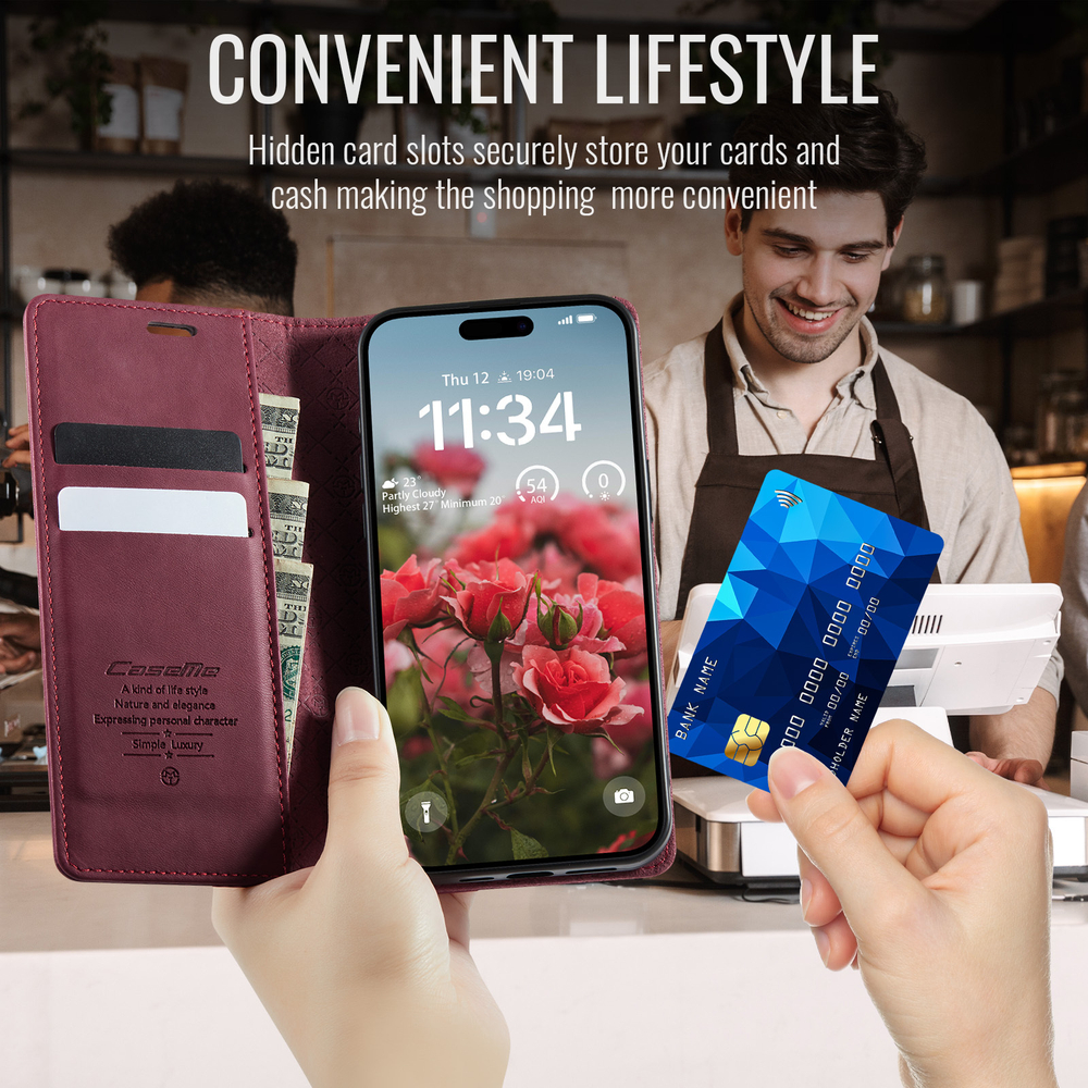 Чехол-книжка CaseMe RFiD iPhone 14 Pro Max