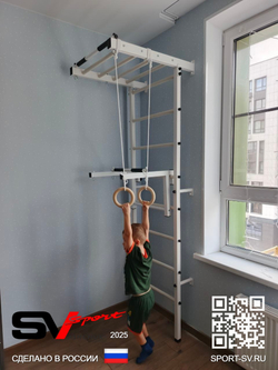 Монтаж шведской стенки Sv Sport в бетонные, кирпичные стены