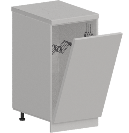 Кухня Модуль ШНВ 450 Графит / Белый