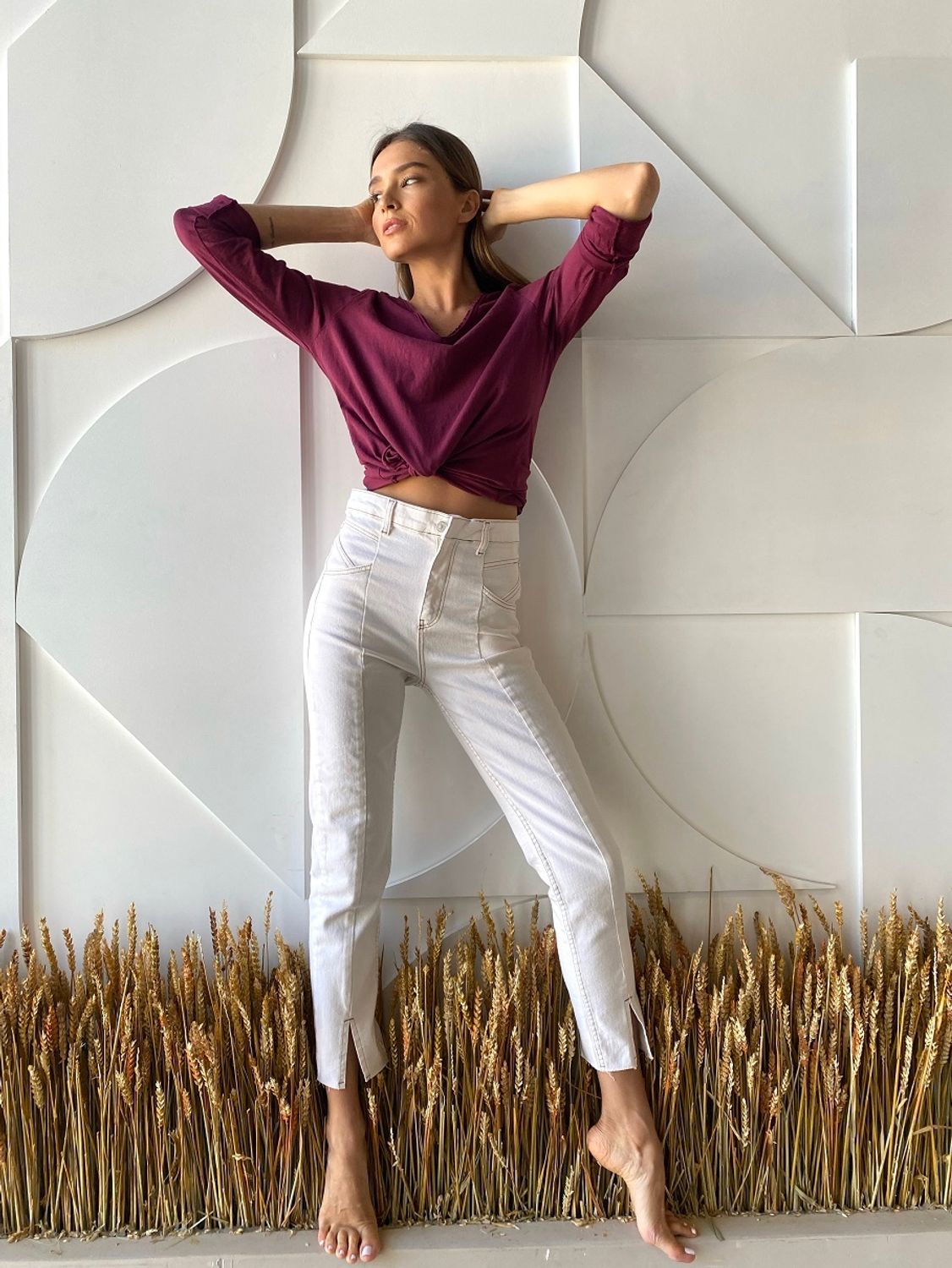 Джинсы, UNO, PA4336 (белый)