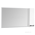 Зеркало шкаф Акватон - ДИОР 120 белый 1A110702DR01R