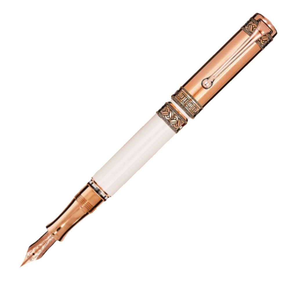Перьевая ручка Aurora Dante Paradiso White Rosegold Limited Edition GT, перо - F, в подарочной коробке