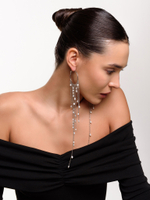 Серьги "Pearl fantastic kongo" Silver