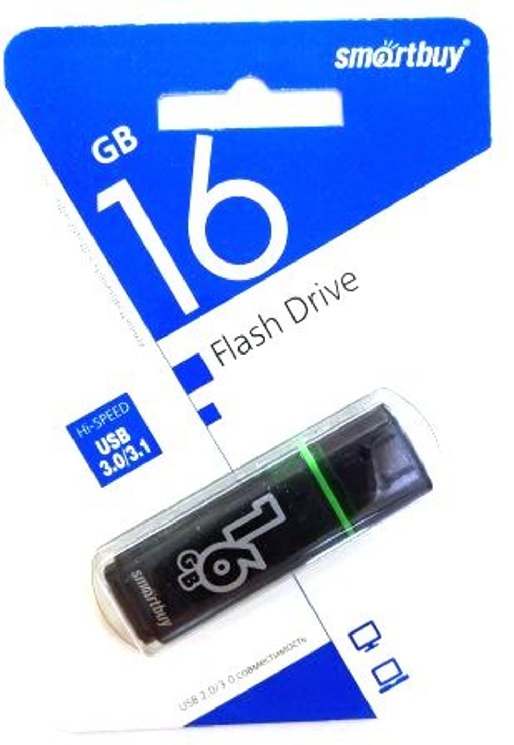 Флеш-накопитель USB 3.0 16GB  Smart Buy  Glossy  тёмно-серый.jpg