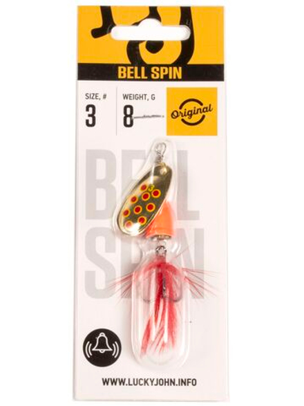 Блесна вращ. Lucky John BELL SPIN 03 08.5г GRD
