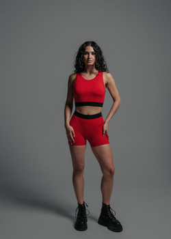 Бельевой комплект красный: шорты+ топ