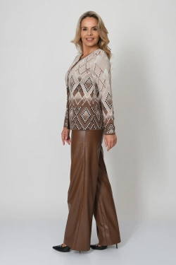 Жакет М 2900/коричневый