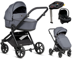 Детская коляска Tutis Mio 3 Plus Essential New 4 в 1 с автокреслом Elo Lux EduSky Black и базой 1622103 Dark Grey
