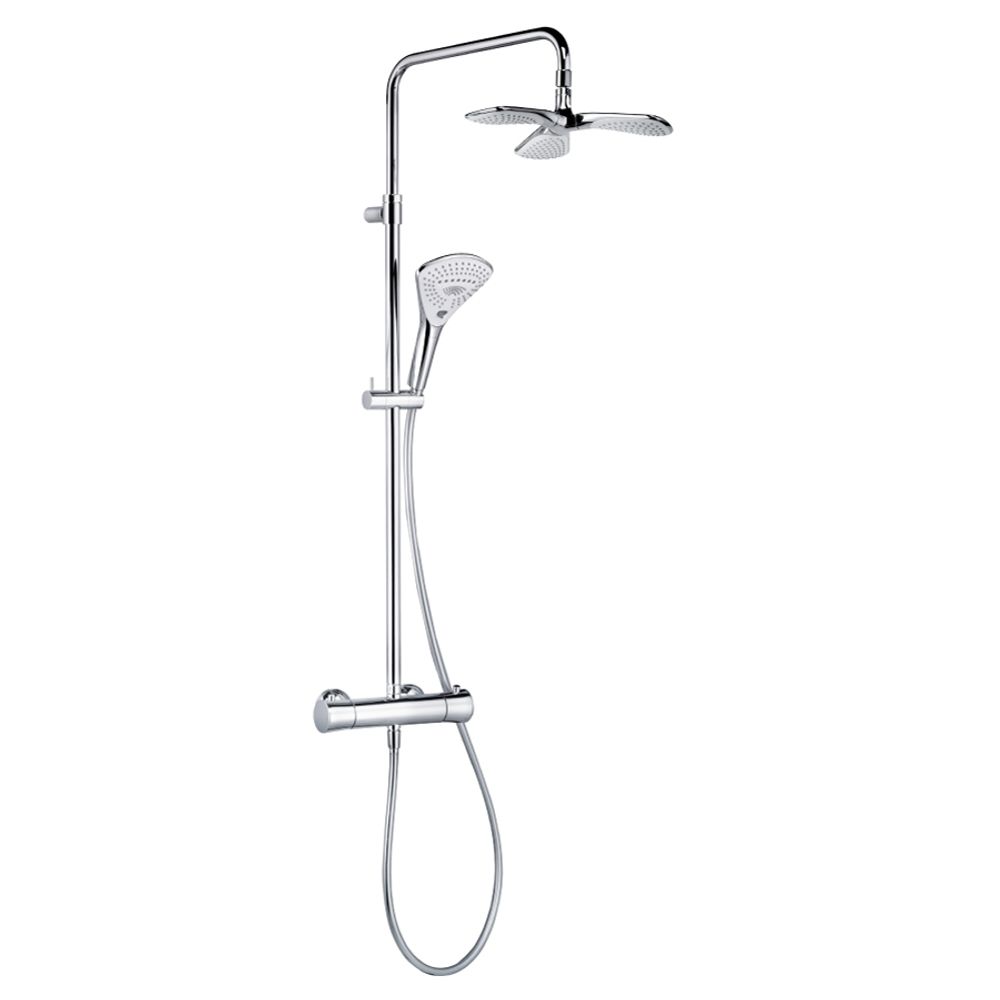 KLUDI DUAL SHOWER SYSTEM с термостатом, с душевой лейкой KLUDI FIZZ