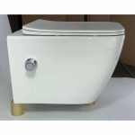 Унитаз подвесной Esbano LEON WB ESWBLEONW безободковый, с крышкой микролифт, белый