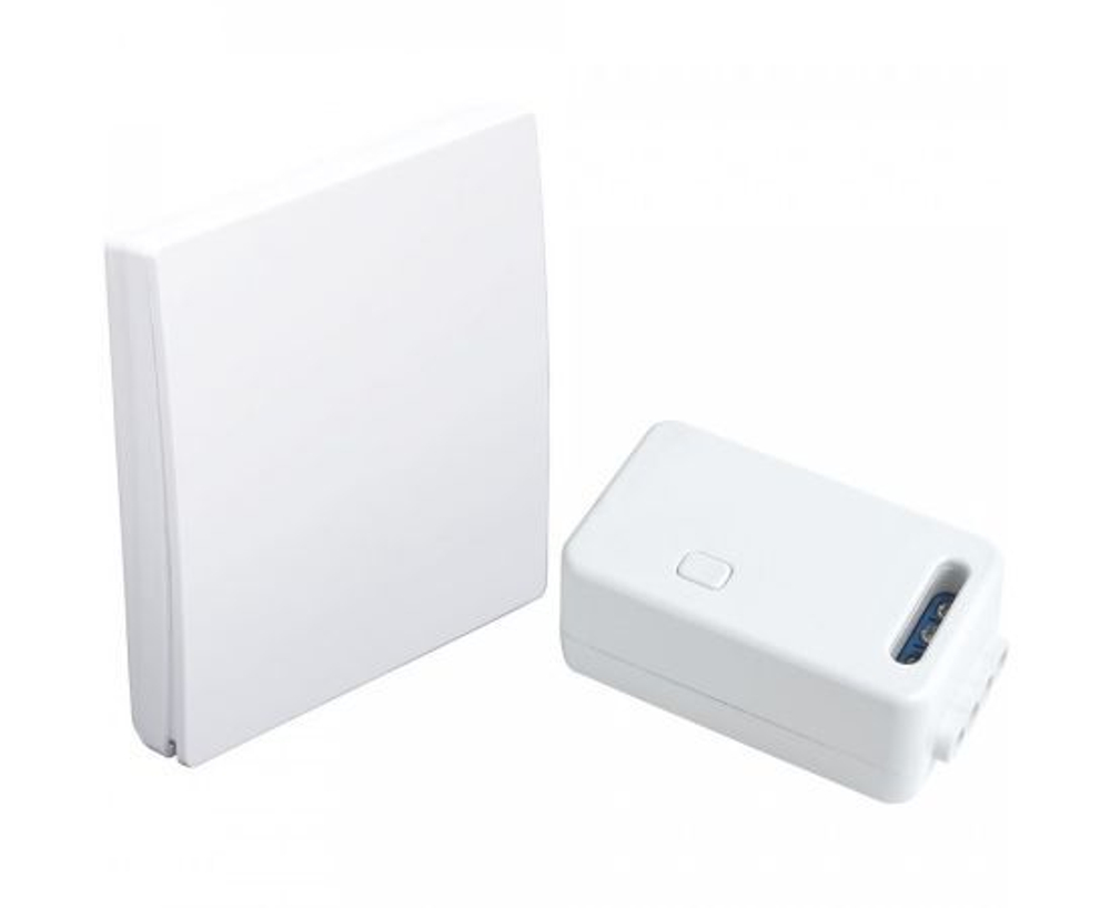 Беспроводной выключатель с контроллером / Выключатель одноклавишный Готовый комплект 500W белый Feron TM181 41126