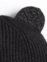 Шапка с ушками вязаная для детей