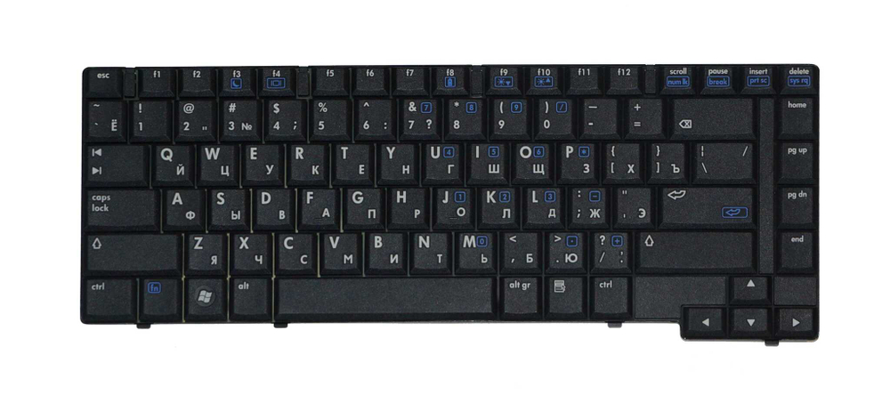 Клавиатура для HP 6510b, 6710b P/N: NSK-H4A0R, 9J.N8682.A0R, 445588-251, V070526AS1, 607B0016022 - reball.su