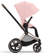 Коляска 3 в 1 Cybex Priam IV Rosegold complete и автокресло Aton B2 i-Size Dynamic Red Peach Pink