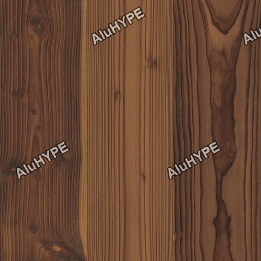 Алюминиевая композитная фасадная панель PlastCover 4/0,4 FR 1500×4000, цвет 1195 Венге Премиум AluHype