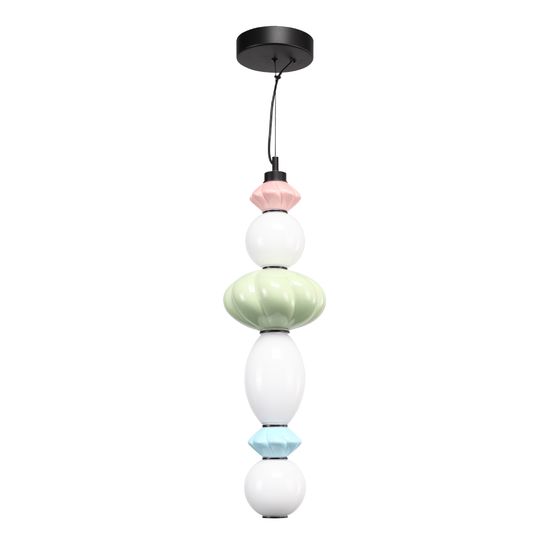 SL6134.433.01 Светильник подвесной ST-Luce черный/розовый, зеленый, синий, опаловый LED 1*24W 3000K FLORENTINI