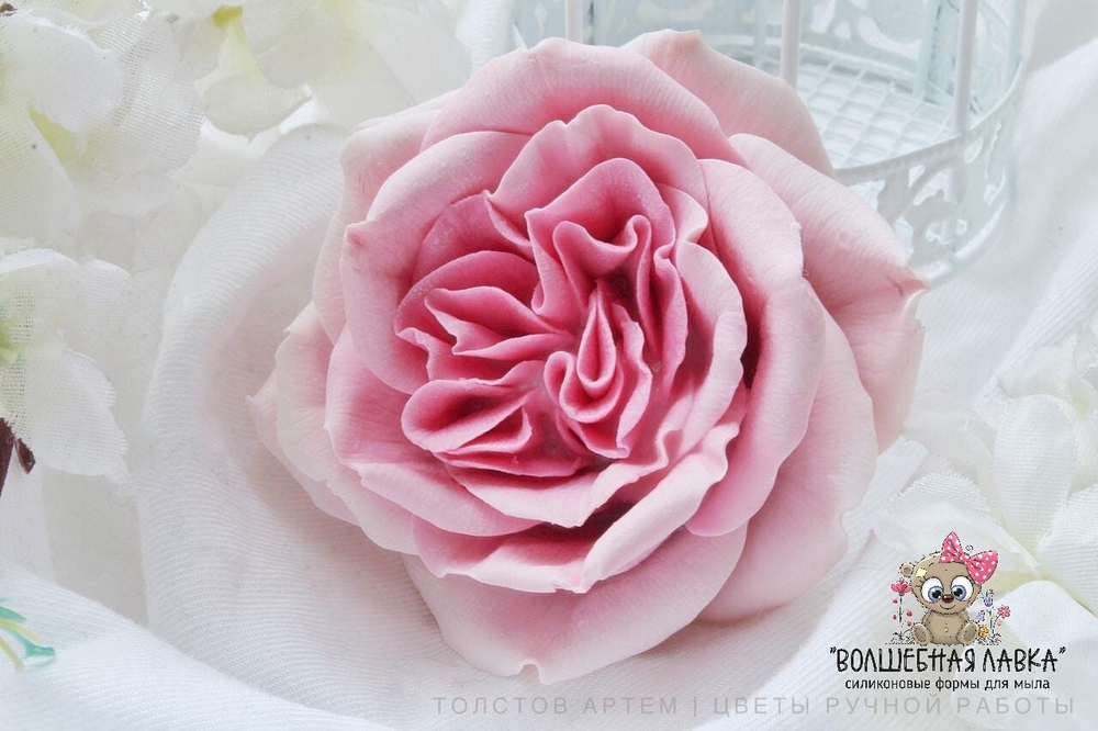 Силиконовая форма Пионовидная роза